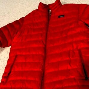 Patagonia red boys jacked size 12.